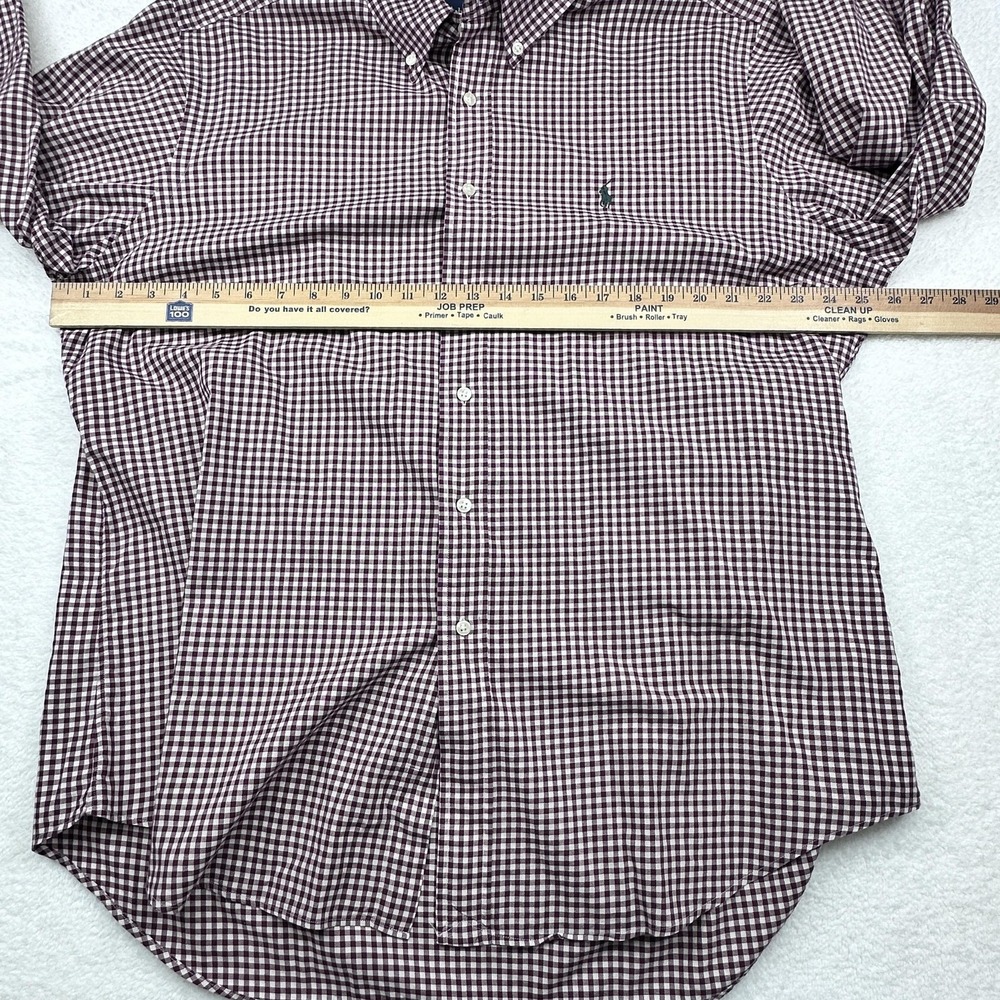 Ralph Lauren Shirt Mens XL Purple Check Button Down Long Sleeve Classic‎ Fit - Picture 2 of 5